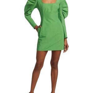 Aknvas Vibrant Green Long Sleeve Dress